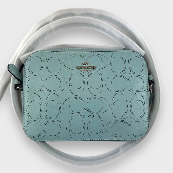 Coach Handbags - Coach Signature Leather Seafoam Bag